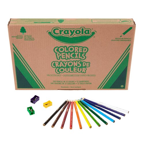 Crayola Coloured Pencils Classpack - Pack of 240
