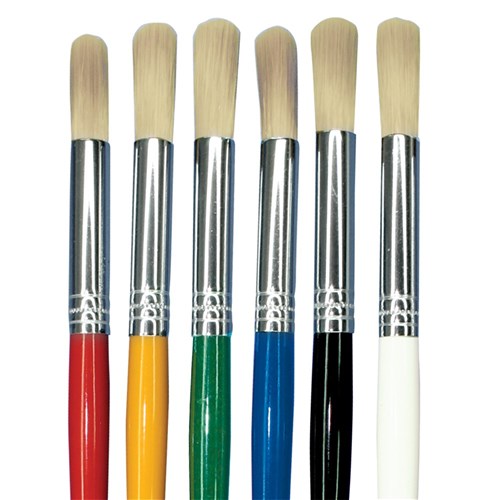 Nylon Paint Brushes - Pack of 6