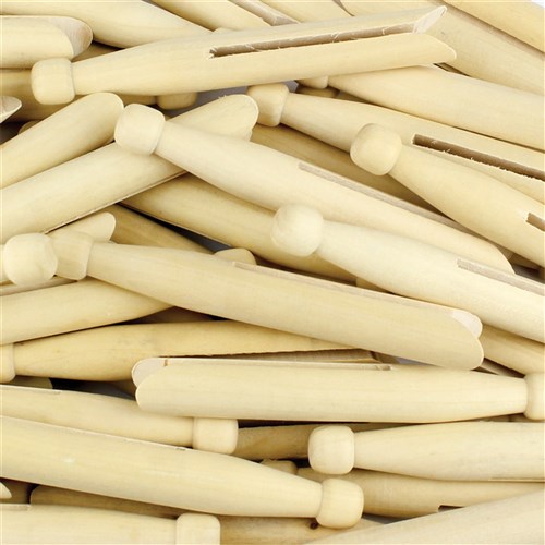 Dolly Pegs - Natural - Pack of 24