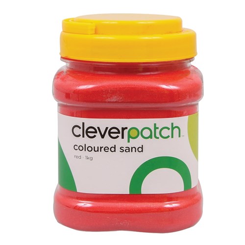 CleverPatch Coloured Sand - Red - 1kg Tub