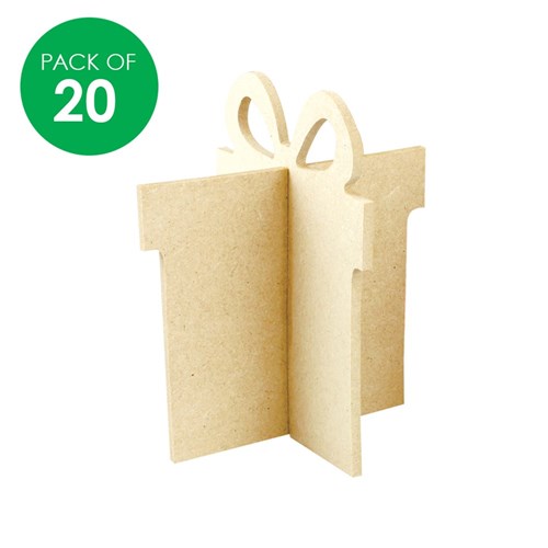 3D Wooden Presents - Pack of 20