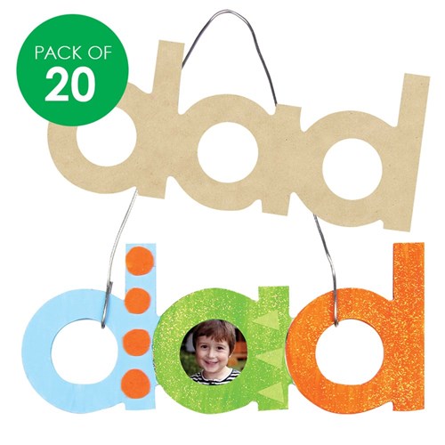 Wooden dad Plaques - Pack of 20
