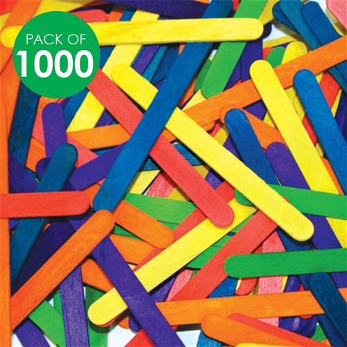 Popsticks - Coloured - Pack of 1,000