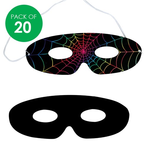 Scratch Board Masks - Pack of 20