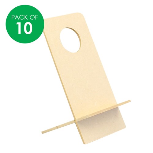 Wooden Mobile Phone Holders - Pack of 10
