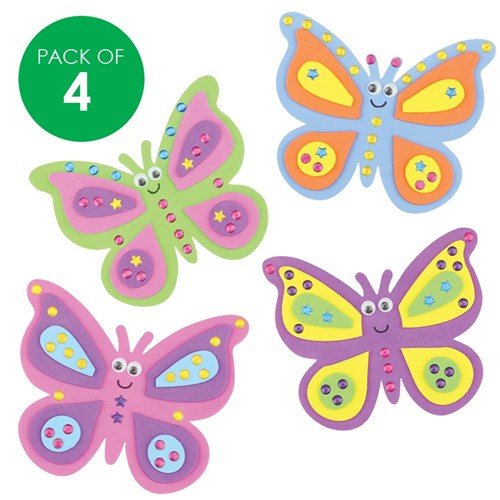 Butterfly Jewel Magnets CleverKit Multi Pack - Pack of 4