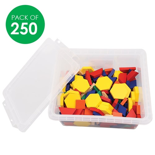 Wooden Pattern Blocks - Pack of 250