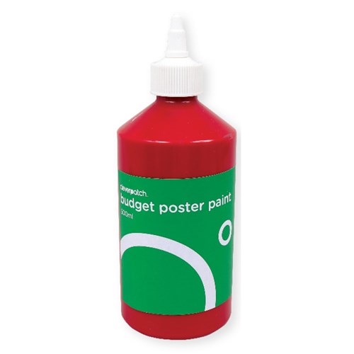 CleverPatch Budget Poster Paint - Red - 500ml