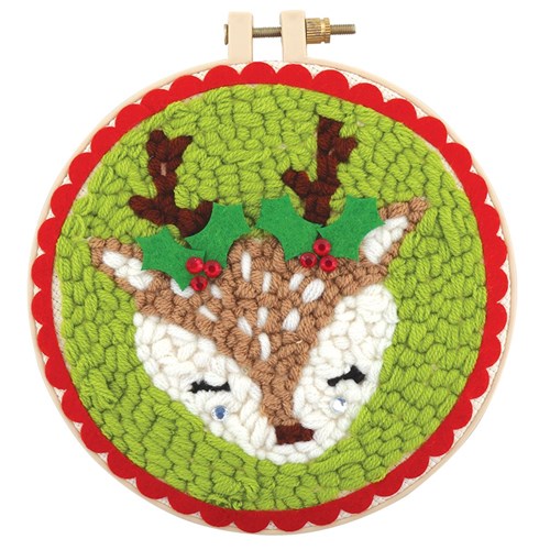 Punch Embroidery Kit - Reindeer