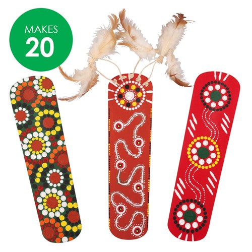 Indigenous Dot Painting Message Sticks Group Pack