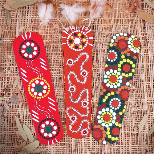Indigenous Dot Painting Message Sticks Group Pack