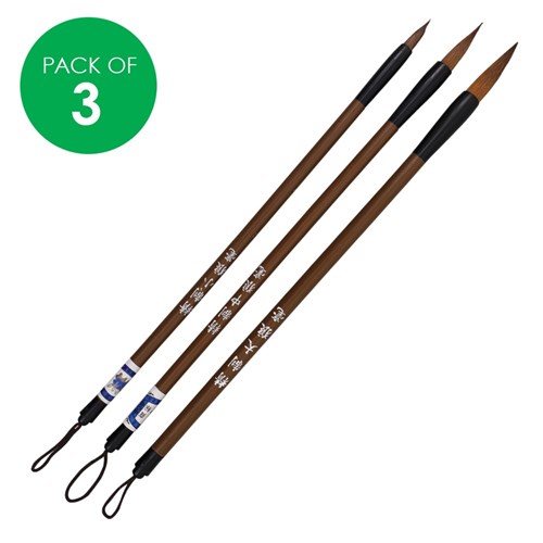 Chinese Brush Pens - Pack of 3