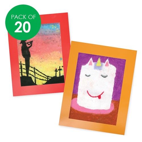 Bright Cardboard Frames - A4 - Pack of 20