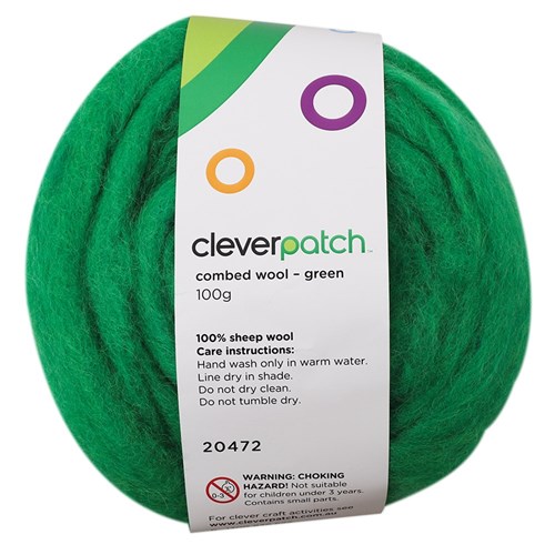 Combed Wool - Green - 100g