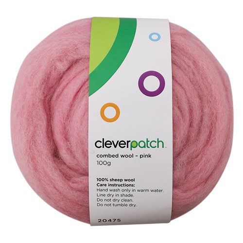 Combed Wool - Pink - 100g