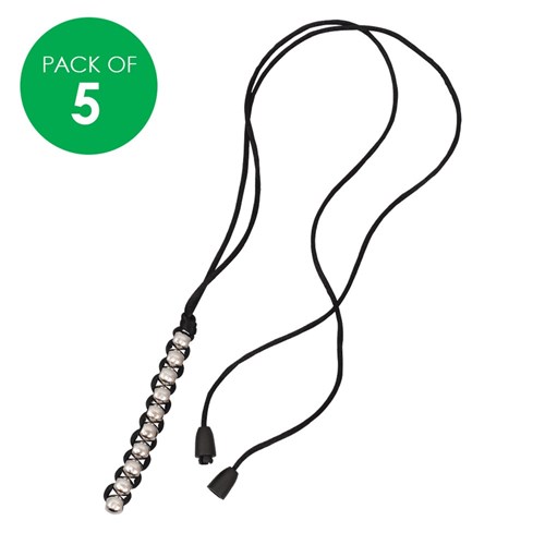 Necklace Caterpillar Fidgets - Black - Pack of 5