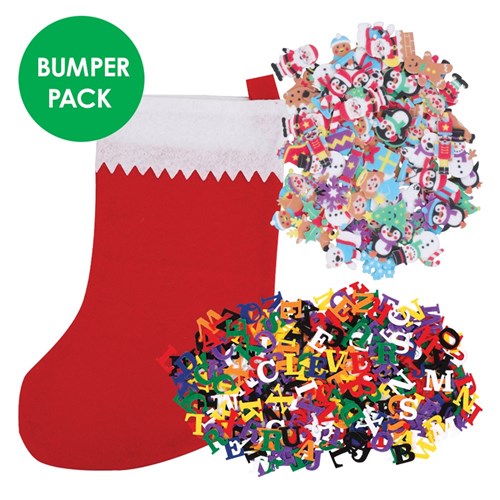 Large Felt Christmas Stockings Bumper Pack