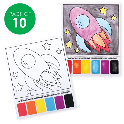 Magic Painting Pictures - Space - Pack of 10