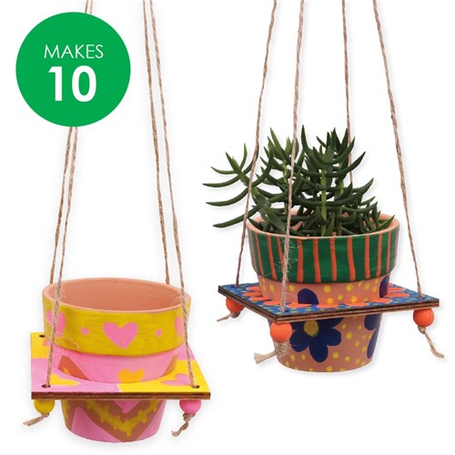 Terracotta Hanging Pots Group Pack