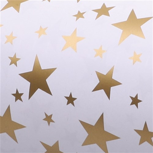 Wrapping Paper - Gold Stars - 50cm x 60m