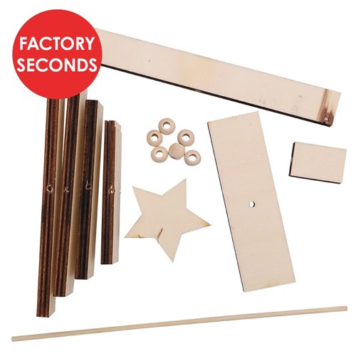 FACTORY SECONDS Wooden Panel Christmas Tree - Each