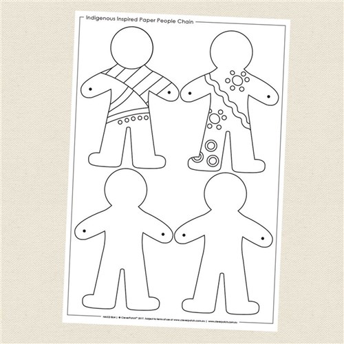 Paper People Art Chain