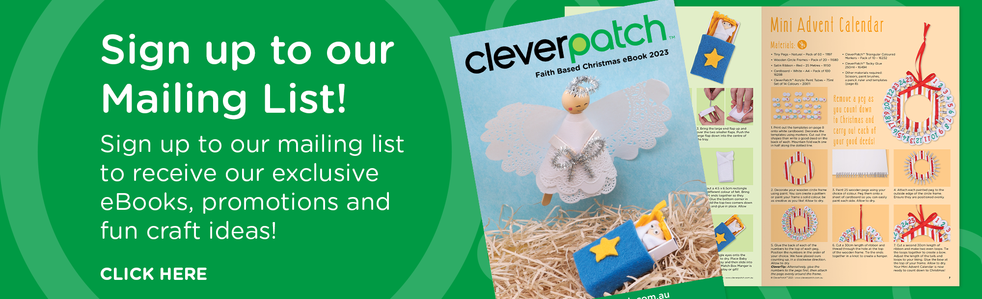 Sign up to our Mailing List!