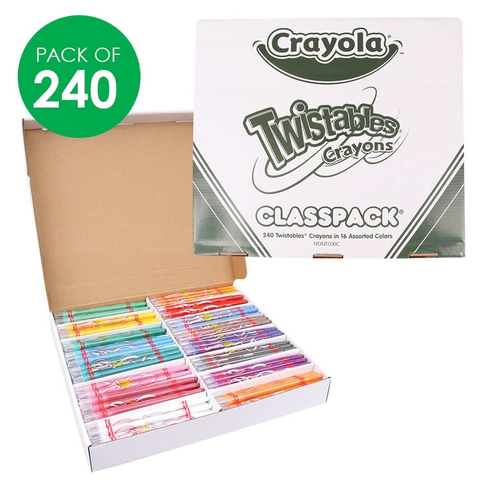 EC Twist-It Crayons 240pc School Pack - Impact