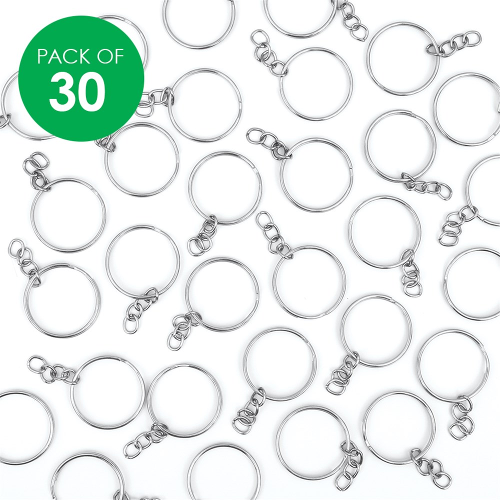 Key Ring & Chain - Pack of 30, General Collage