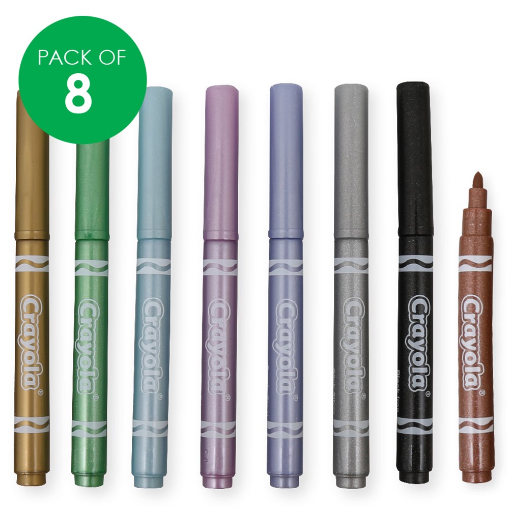 Crayola Project Metallic Markers - Pack of 8 - CleverPatch