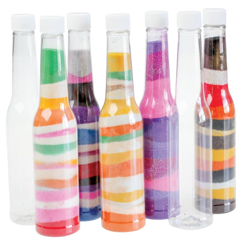 Funky Sand Art Bottles Plastic, Porcelain Glass CleverPatch