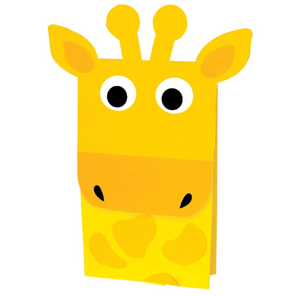 paper bag dinosaur puppet