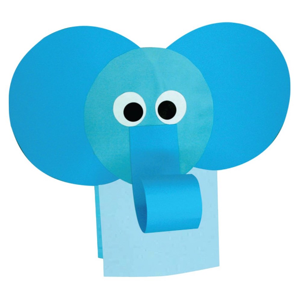 Elephant Paper Bag Puppet Masks & Puppets CleverPatch Art & Craft
