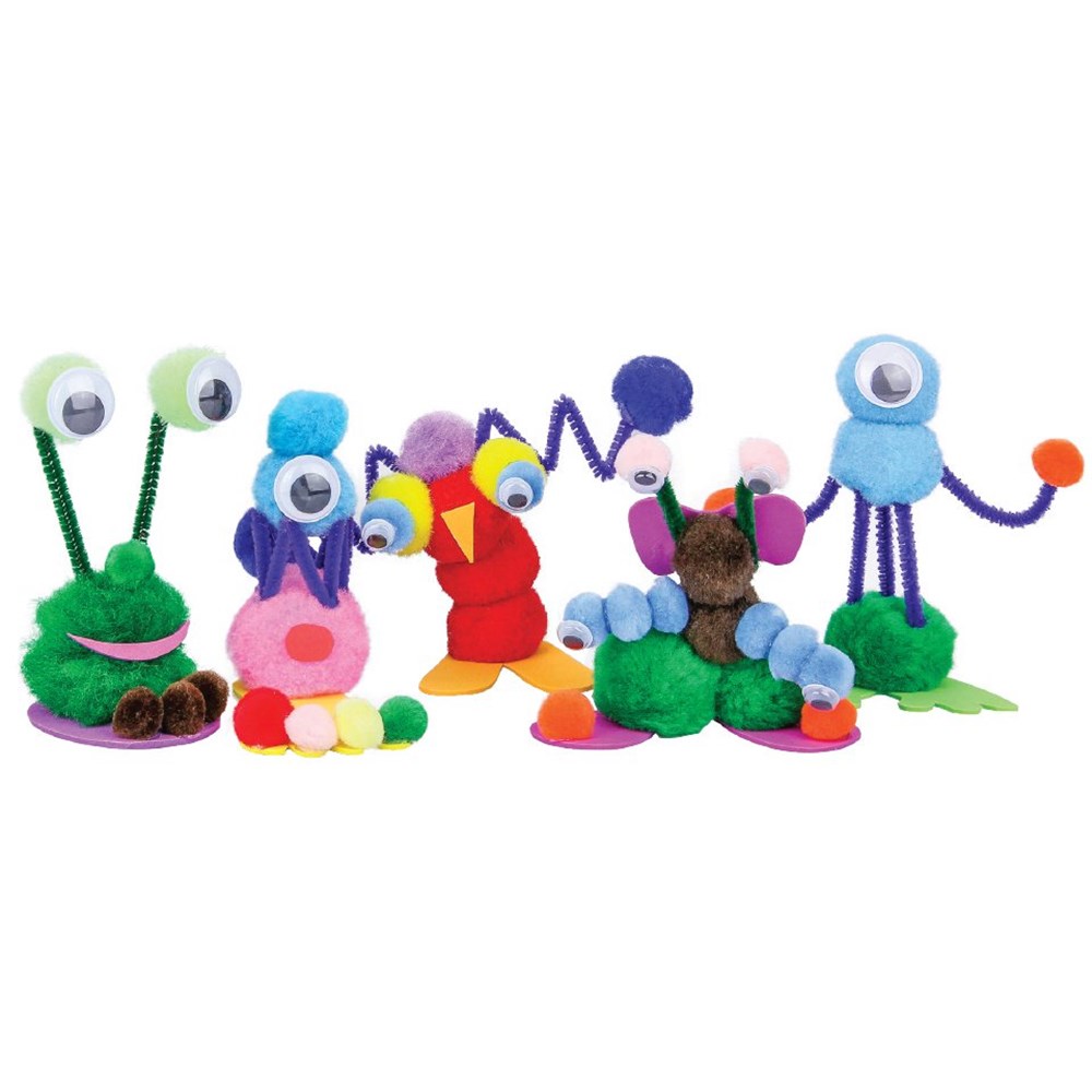 Pom Pom Monsters | Sewing & Textiles | CleverPatch - Art & Craft Supplies