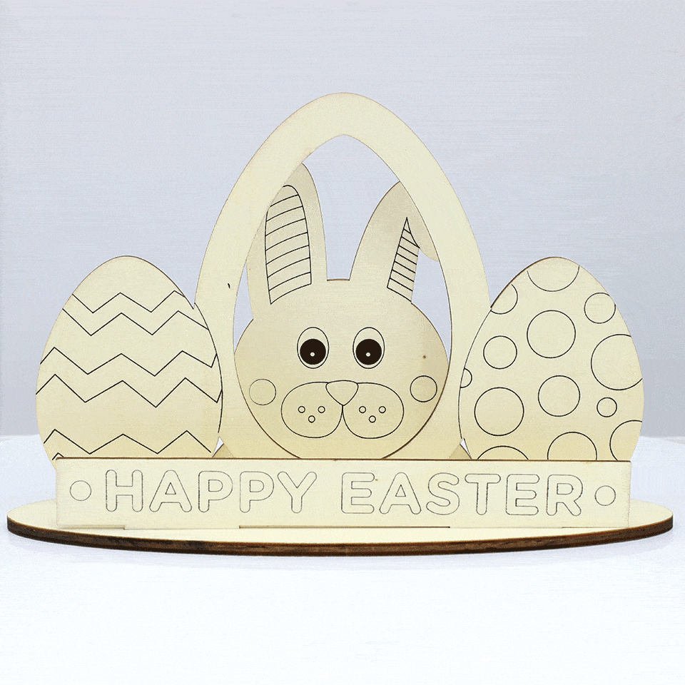 Wooden Easter Dioramas - Pack of 10