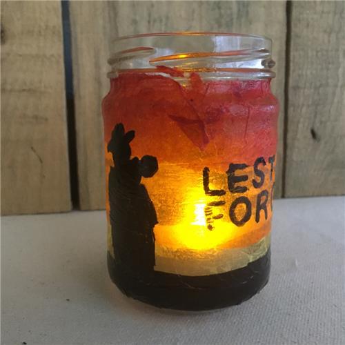 Commemorative Craft Lest We Forget Lantern CleverPatch 