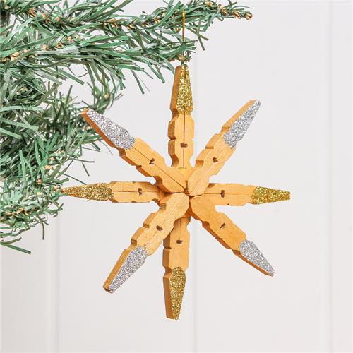 Pretty Christmas Star Peg