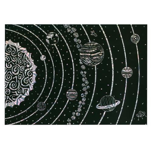 Scratch Board Solar System