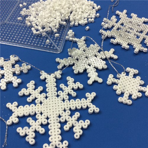 Iron Bead Snowflake Garland