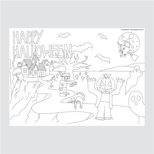 Halloween Colouring Sheet