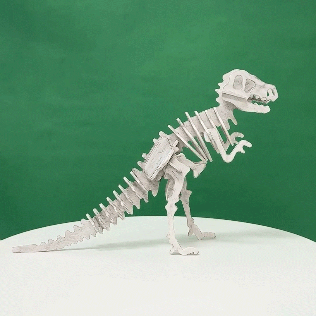 3D Wooden Dinosaur Puzzle - Each