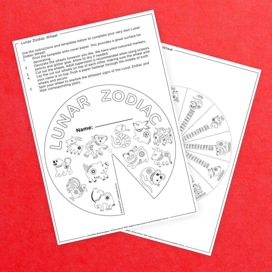 chinese zodiac wheel - cleverpatch | cleverpatch - art & craft