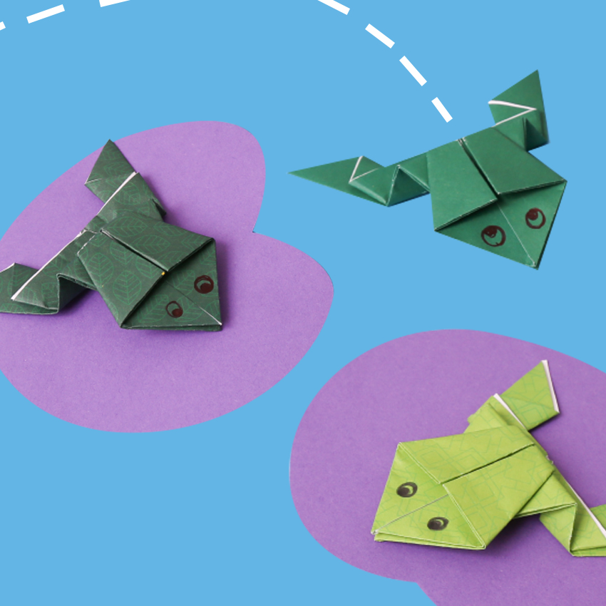 Origami Leap Frog | Paper & Card - CleverPatch | CleverPatch - Art & Craft Supplies Origami Leap Frog | Paper & Card - CleverPatch | CleverPatch - Art & Craft Supplies