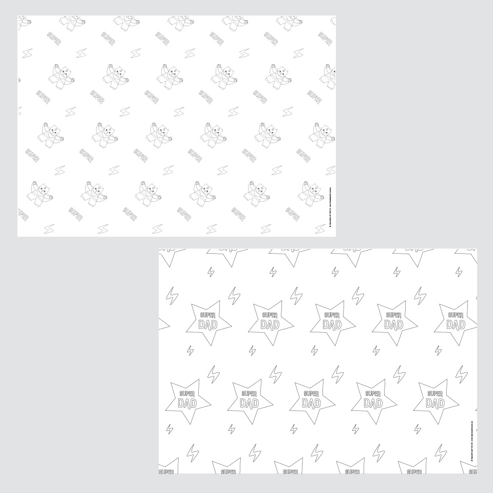 Super Father's Day Wrapping Paper | Father's Day - CleverPatch ...