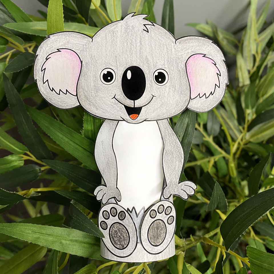 3D Koala Paper & Card CleverPatch CleverPatch Art & Craft Supplies