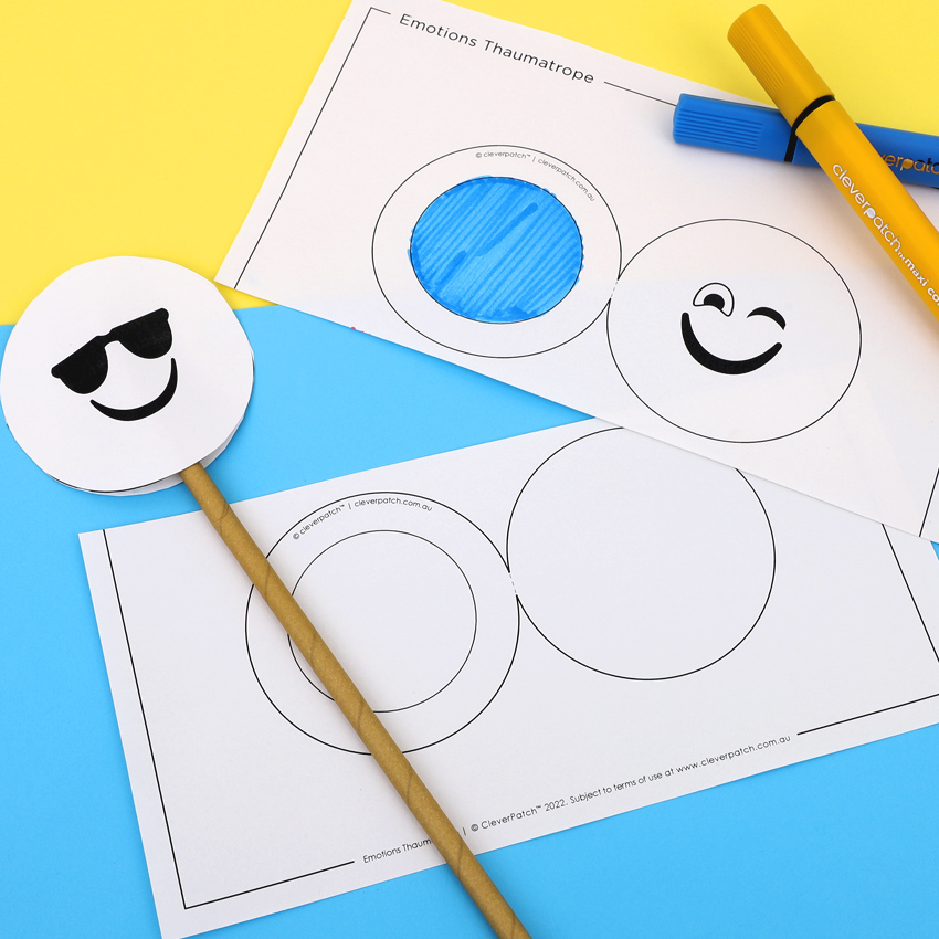 Emotions Thaumatrope | Paper &amp; Card - CleverPatch | CleverPatch - Art ...