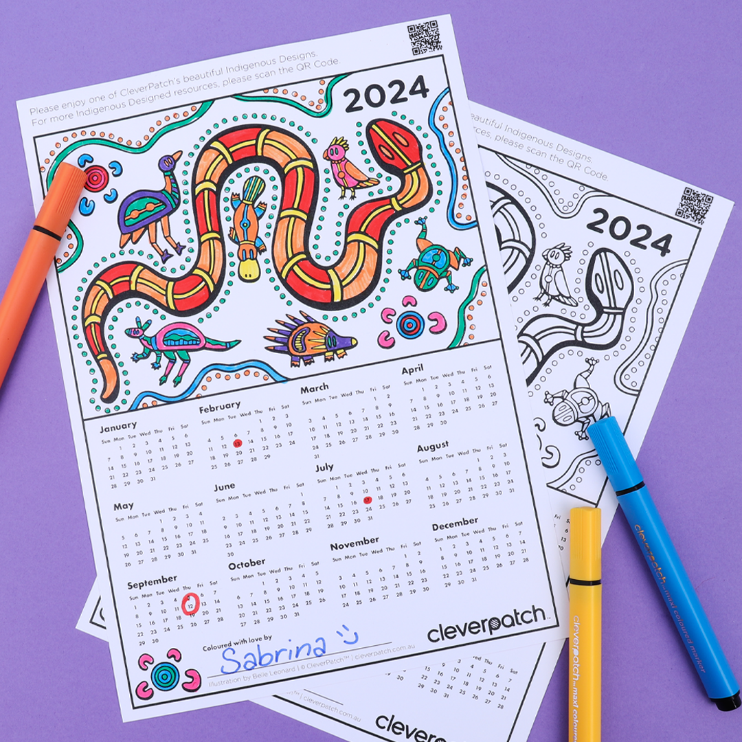 Indigenous Designed 2024 Calendar | Paper & Card | CleverPatch - Art &  Craft Supplies