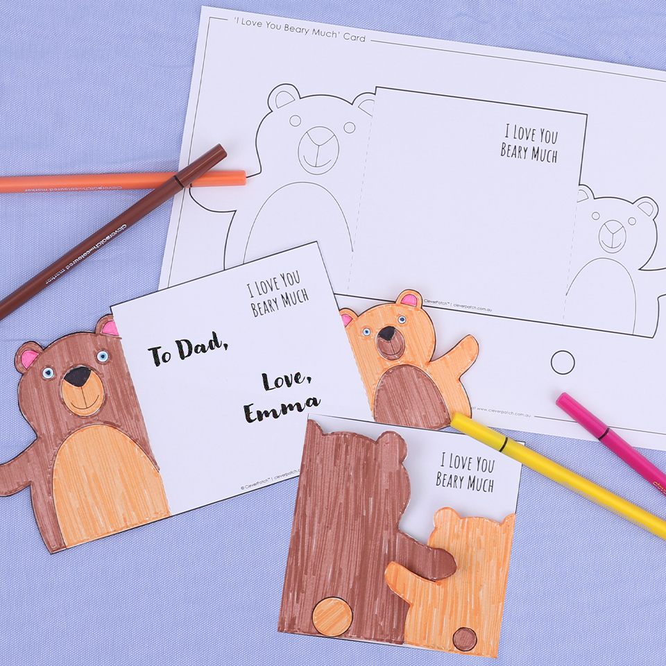 39 I Love You Beary Much 39 Card - 92920L 