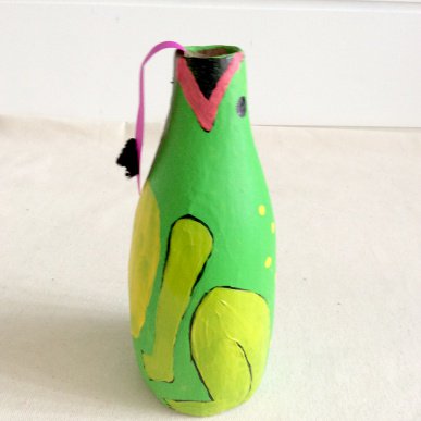 frog vase papier mache cleverpatch