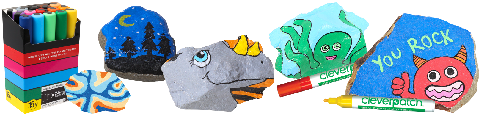Painted Rocks with paint markers - Rock Painting